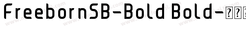 FreebornSB-Bold Bold字体转换